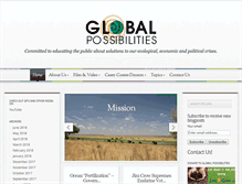 Tablet Screenshot of globalpossibilities.org